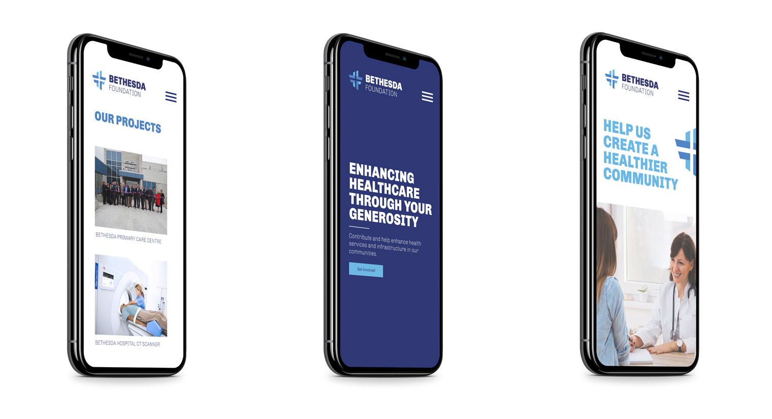 Bethesda Foundation Mobile Design
