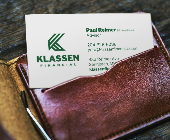 Klassen Financial Business Cards